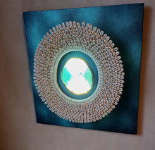Charger l'image dans la galerie, Tableau agate lumineuse verte