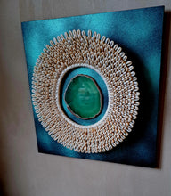 Charger l'image dans la galerie, Tableau agate lumineuse verte
