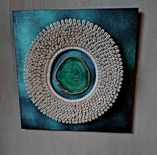 Charger l'image dans la galerie, Tableau agate lumineuse verte
